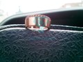 Округлое обручальное кольцо с бриллиантами на заказ